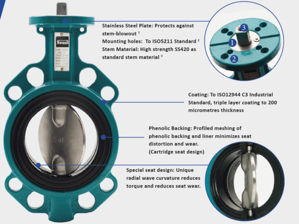 Novasil Butterfly Valve - Beaver Contromatic Pte Ltd